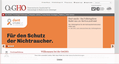 Desktop Screenshot of oegho.at