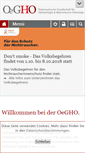 Mobile Screenshot of oegho.at